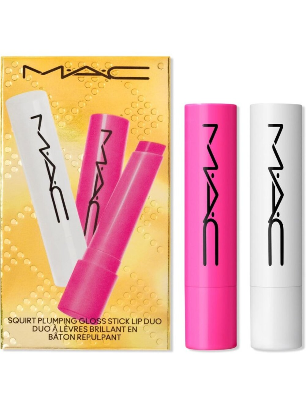 Plumping Gloss Stick Lip Duo - Hydrating, High-Shine, 2-Piece Set for Luscious